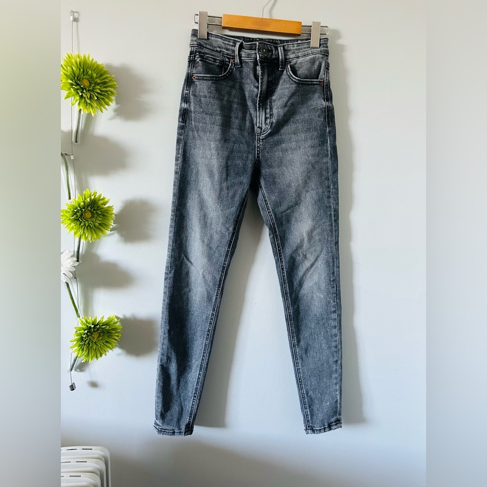 Stradivarius | Dark Gray High Waist Jeans